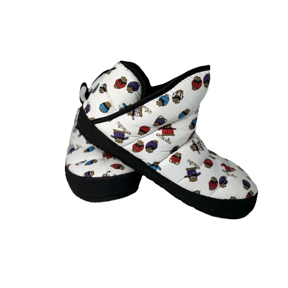 The North Face Nuptse Mules Bears Print Kids Size 4 No Box‎